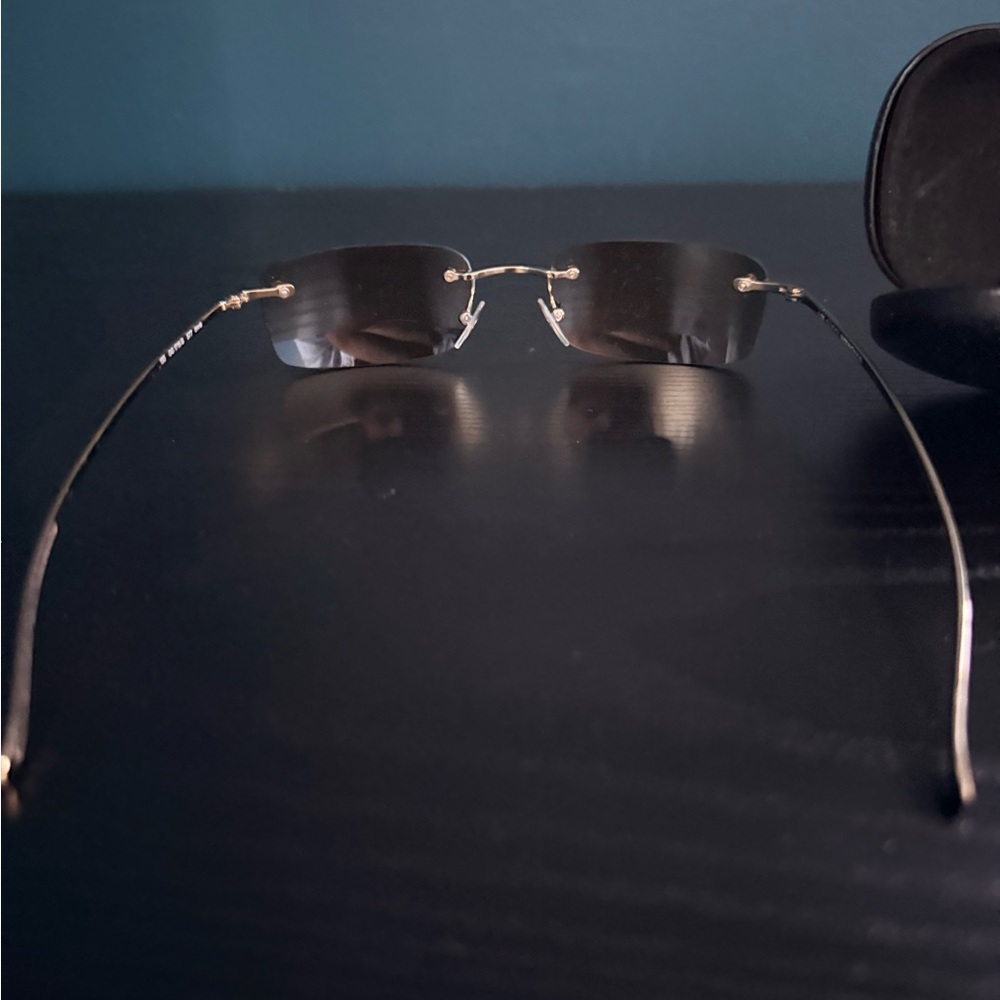 Gucci Gold Rimless Eyewear - Picture 5 of 7